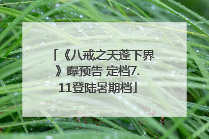 《八戒之天蓬下界》曝预告 定档7.11登陆暑期档