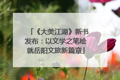 《大美江湖》新书发布：以文学之笔绘就岳阳文旅新篇章