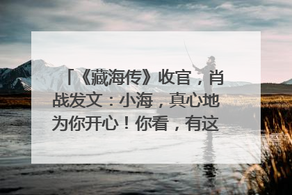 《藏海传》收官，肖战发文：小海，真心地为你开心！你看，有这么多人懂你！