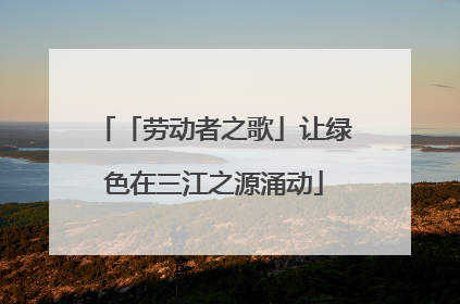 「劳动者之歌」让绿色在三江之源涌动