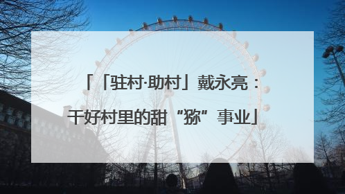 「驻村·助村」戴永亮：干好村里的甜“猕”事业