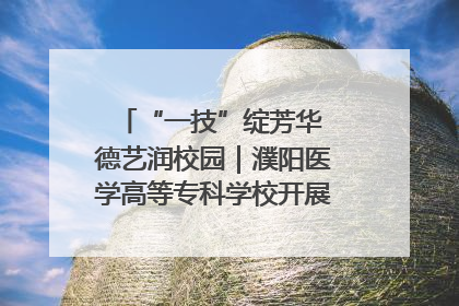 “一技”绽芳华 德艺润校园｜濮阳医学高等专科学校开展丰富多彩的职业教育活动周主题活动