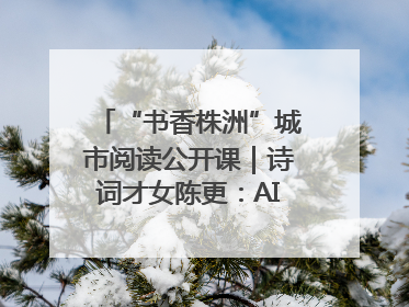 “书香株洲”城市阅读公开课｜诗词才女陈更：AI使读书更重要