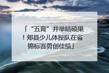 “五育”并举结硕果！郏县少儿体操队在省锦标赛勇创佳绩