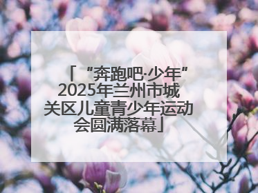 “奔跑吧·少年”2025年兰州市城关区儿童青少年运动会圆满落幕
