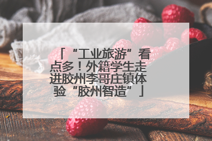 “工业旅游”看点多！外籍学生走进胶州李哥庄镇体验“胶州智造”