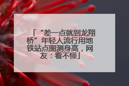 “差一点就到龙翔桥”年轻人流行用地铁站点图测身高，网友：看不懂