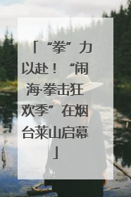 “拳”力以赴！“闹海·拳击狂欢季”在烟台莱山启幕