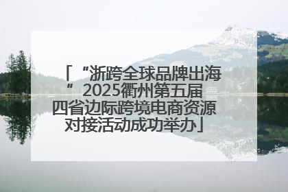 “浙跨全球品牌出海”2025衢州第五届四省边际跨境电商资源对接活动成功举办