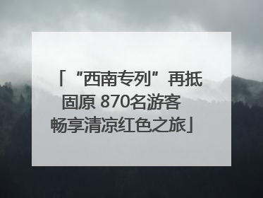 “西南专列”再抵固原 870名游客畅享清凉红色之旅