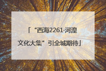 “西海2261·河湟文化大集”引全城期待