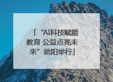 “AI科技赋能教育 公益点亮未来”德阳举行