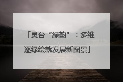 灵台“绿韵”：多维逐绿绘就发展新图景