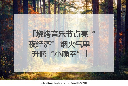 烧烤音乐节点亮“夜经济” 烟火气里升腾“小确幸”