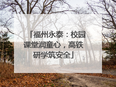 福州永泰：校园课堂润童心，高铁研学筑安全