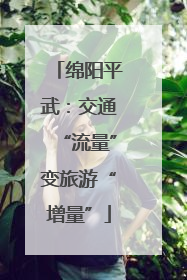 绵阳平武：交通“流量”变旅游“增量”