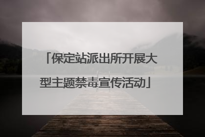 保定站派出所开展大型主题禁毒宣传活动