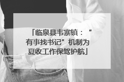 临泉县韦寨镇：“有事找书记”机制为夏收工作保驾护航