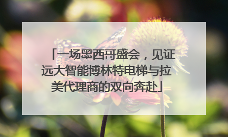 一场墨西哥盛会，见证远大智能博林特电梯与拉美代理商的双向奔赴