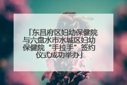 东昌府区妇幼保健院与六盘水市水城区妇幼保健院“手拉手”签约仪式成功举办