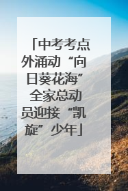 中考考点外涌动“向日葵花海” 全家总动员迎接“凯旋”少年