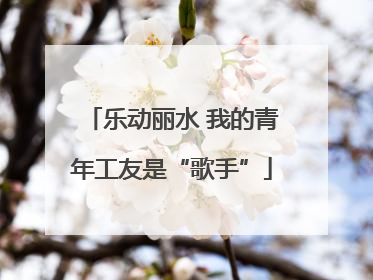 乐动丽水 我的青年工友是“歌手”