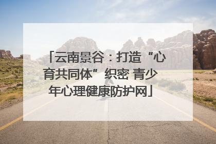 云南景谷：打造“心育共同体”织密 青少年心理健康防护网