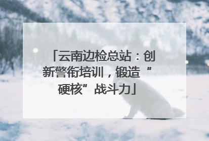 云南边检总站：创新警衔培训，锻造“硬核”战斗力