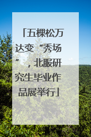五棵松万达变“秀场”，北服研究生毕业作品展举行