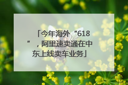 今年海外“618”，阿里速卖通在中东上线卖车业务