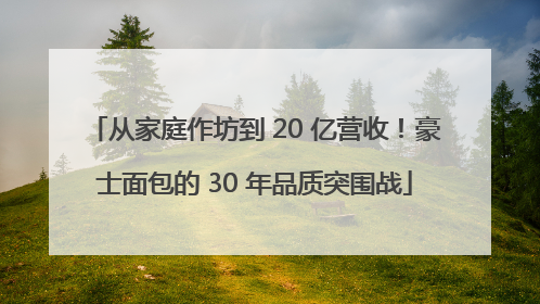 从家庭作坊到 20 亿营收！豪士面包的 30 年品质突围战