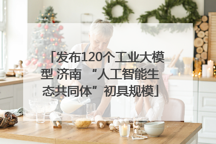 发布120个工业大模型 济南 “人工智能生态共同体”初具规模