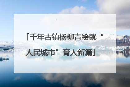 千年古镇杨柳青绘就“人民城市”育人新篇