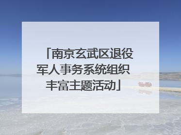 南京玄武区退役军人事务系统组织丰富主题活动