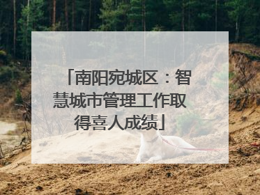 南阳宛城区：智慧城市管理工作取得喜人成绩