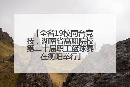 全省19校同台竞技，湖南省高职院校第二十届职工篮球赛在衡阳举行