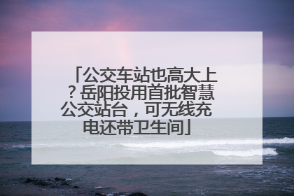 公交车站也高大上？岳阳投用首批智慧公交站台，可无线充电还带卫生间