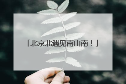 北京北遇见南山南！