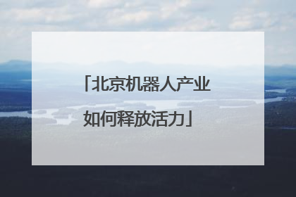 北京机器人产业如何释放活力