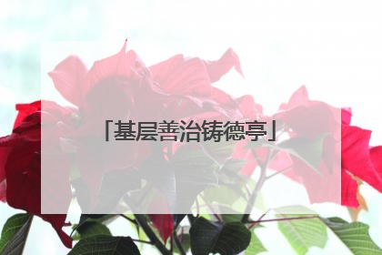 基层善治铸德亭