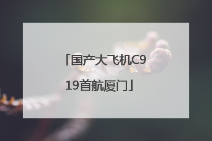 国产大飞机C919首航厦门