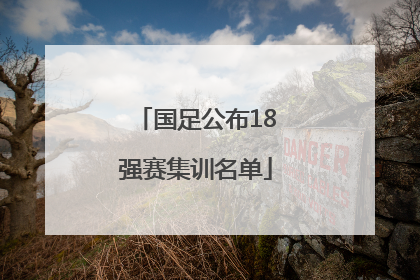 国足公布18强赛集训名单