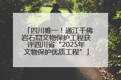 四川唯一！通江千佛岩石窟文物保护工程获评四川省“2025年文物保护优质工程”