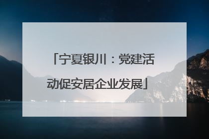 宁夏银川：党建活动促安居企业发展