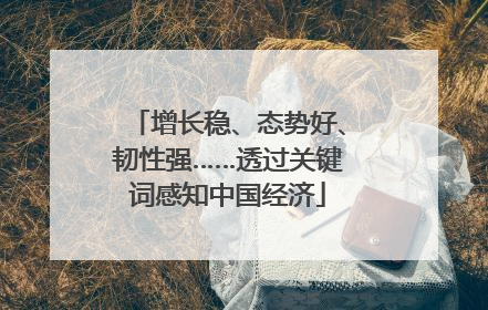 增长稳、态势好、韧性强……透过关键词感知中国经济