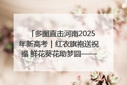 多图直击河南2025年新高考｜红衣旗袍送祝福 鲜花葵花助梦圆——尉氏县高考暖心送考