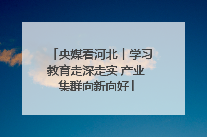 央媒看河北丨学习教育走深走实 产业集群向新向好