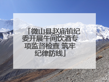 微山县赵庙镇纪委开展午间饮酒专项监督检查 筑牢纪律防线