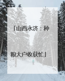 山西永济：种粮大户收获忙