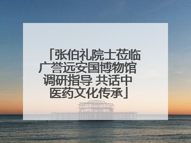 张伯礼院士莅临广誉远安国博物馆调研指导 共话中医药文化传承